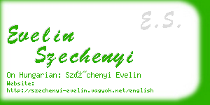 evelin szechenyi business card